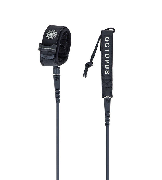 5.5ft Mission Control Leash Black - Octopus